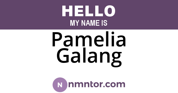 Pamelia Galang