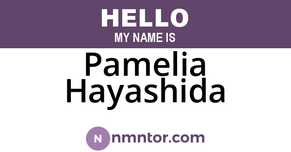 Pamelia Hayashida