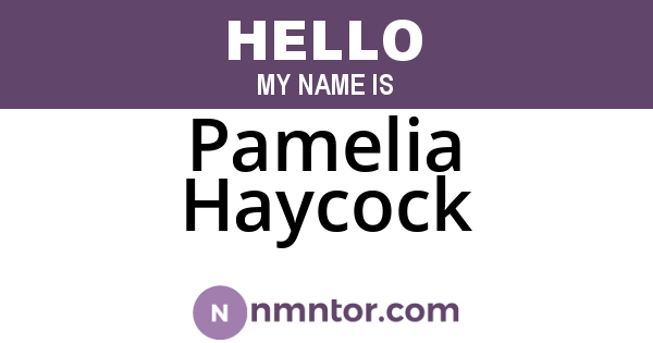 Pamelia Haycock