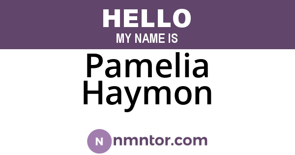 Pamelia Haymon