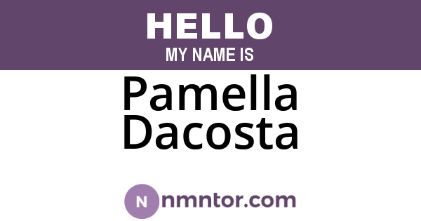 Pamella Dacosta