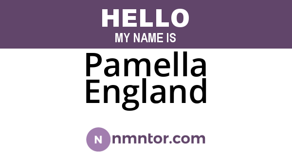 Pamella England