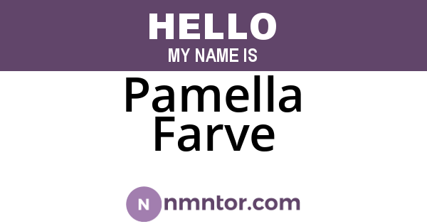 Pamella Farve