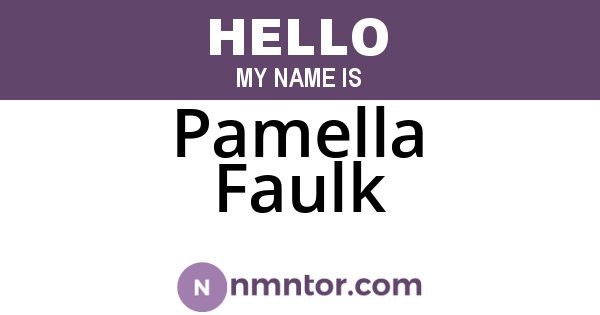 Pamella Faulk