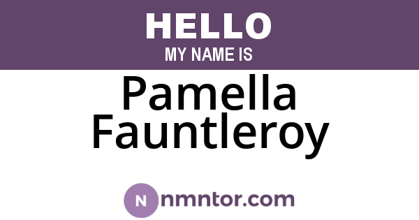 Pamella Fauntleroy