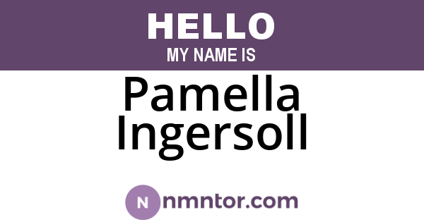 Pamella Ingersoll