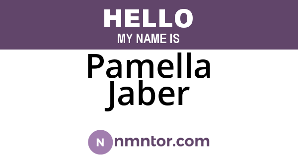 Pamella Jaber