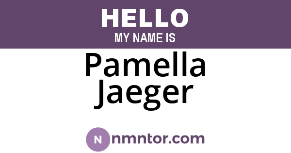 Pamella Jaeger