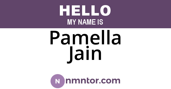 Pamella Jain