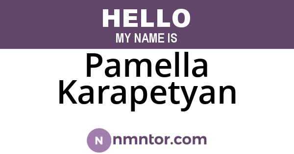 Pamella Karapetyan