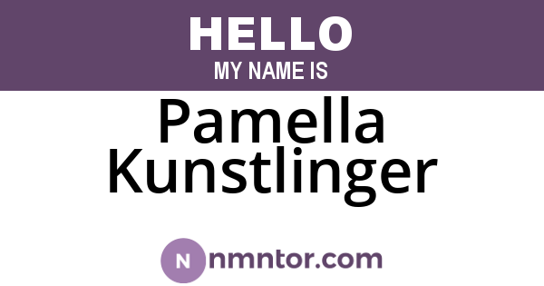 Pamella Kunstlinger