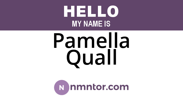 Pamella Quall