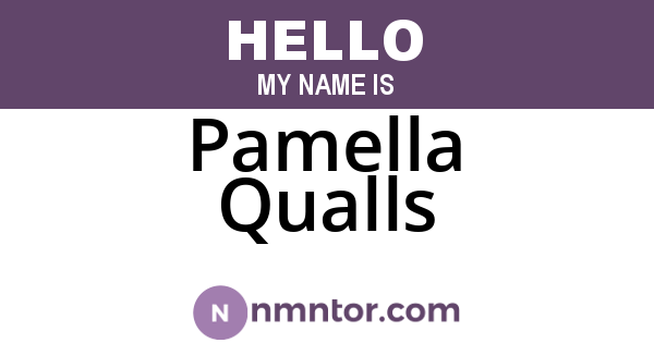 Pamella Qualls