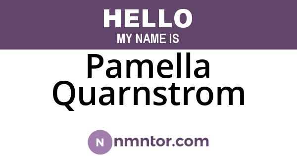 Pamella Quarnstrom