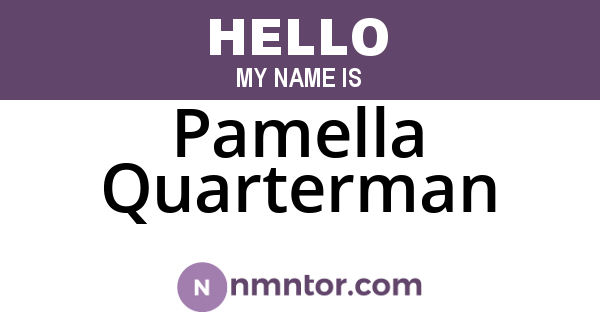 Pamella Quarterman