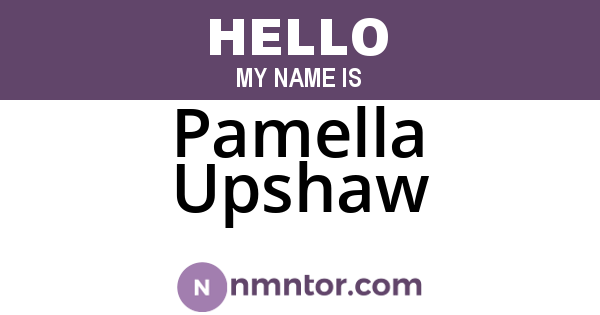 Pamella Upshaw