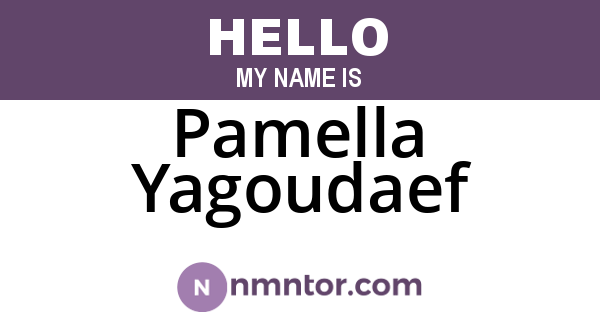 Pamella Yagoudaef