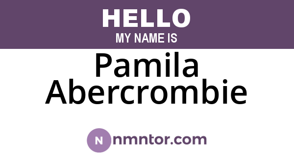 Pamila Abercrombie