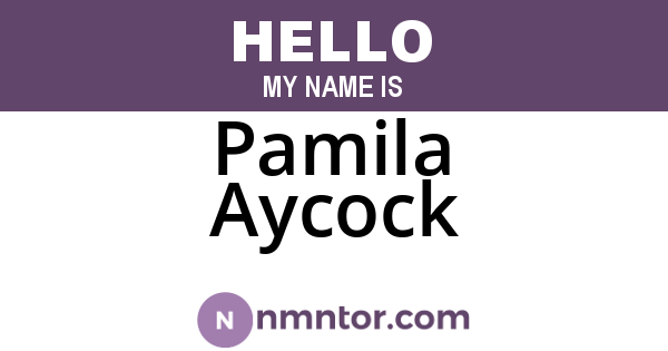 Pamila Aycock