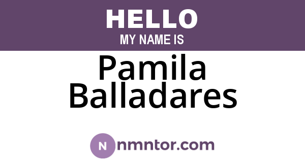 Pamila Balladares