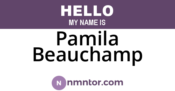 Pamila Beauchamp
