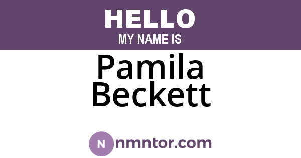 Pamila Beckett