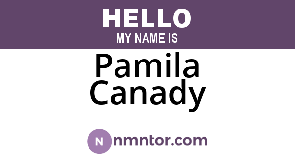 Pamila Canady