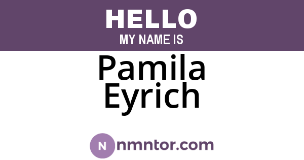 Pamila Eyrich