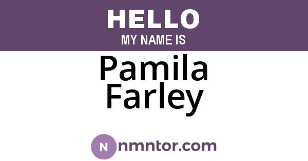 Pamila Farley