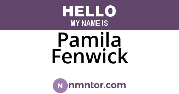 Pamila Fenwick