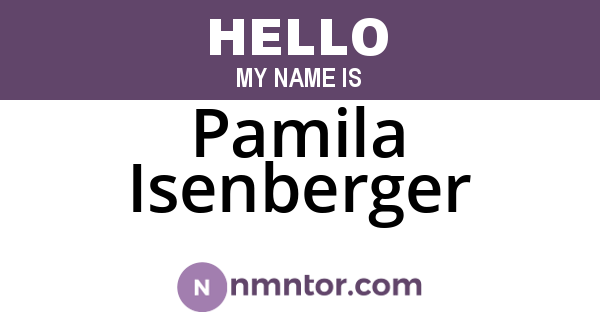 Pamila Isenberger