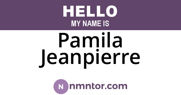 Pamila Jeanpierre