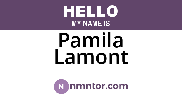 Pamila Lamont