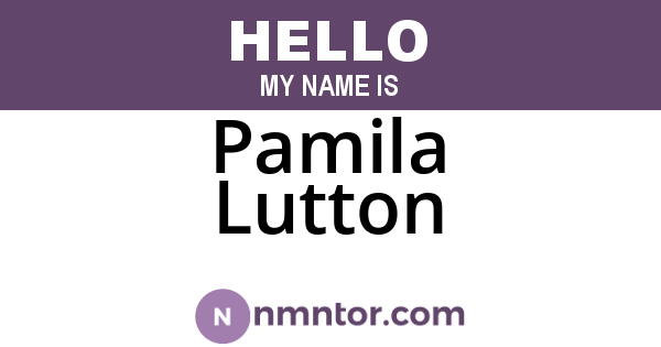 Pamila Lutton