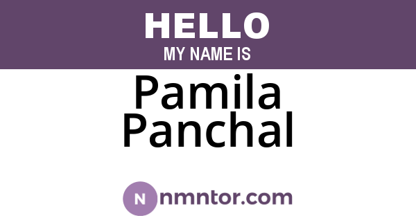 Pamila Panchal