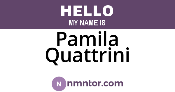 Pamila Quattrini