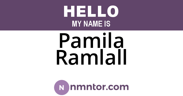 Pamila Ramlall