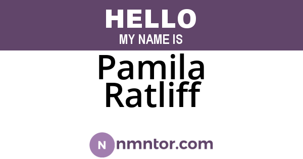 Pamila Ratliff