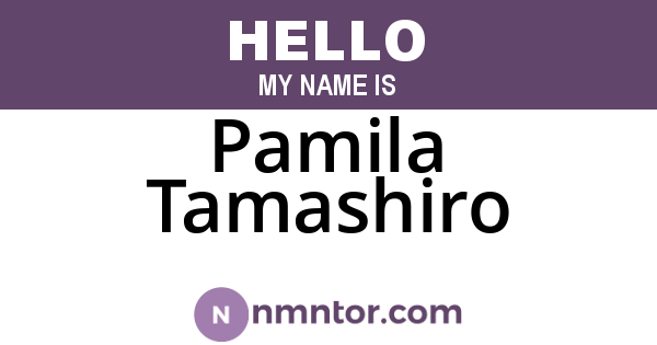 Pamila Tamashiro