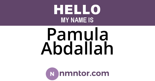 Pamula Abdallah