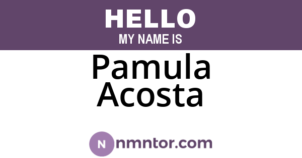 Pamula Acosta