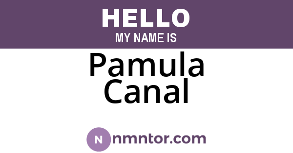 Pamula Canal