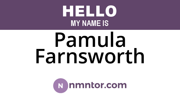 Pamula Farnsworth
