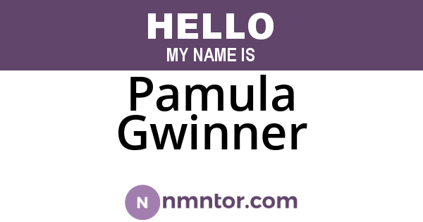 Pamula Gwinner