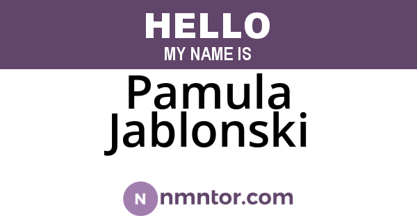 Pamula Jablonski