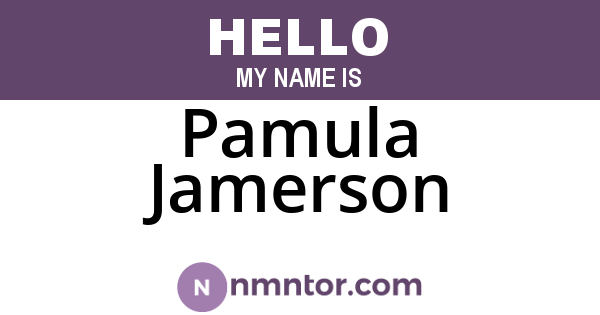 Pamula Jamerson