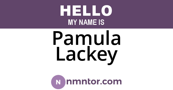 Pamula Lackey
