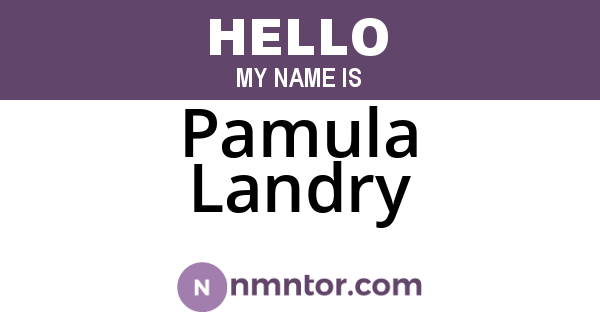 Pamula Landry