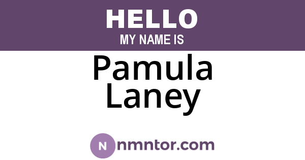 Pamula Laney