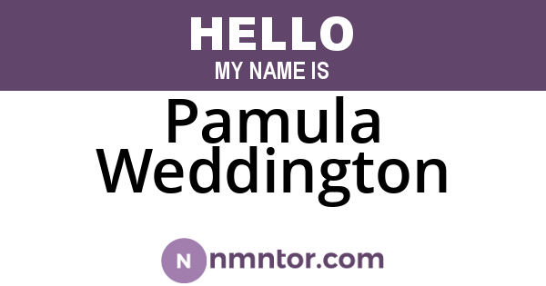 Pamula Weddington